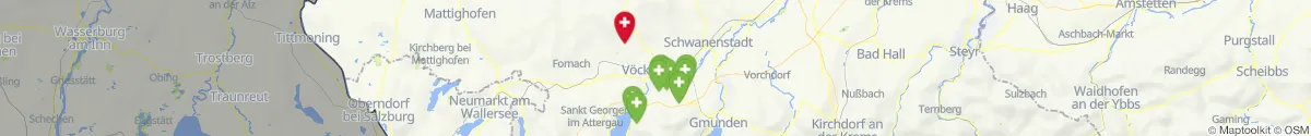 Map view for Pharmacies emergency services nearby Puchkirchen am Trattberg (Vöcklabruck, Oberösterreich)